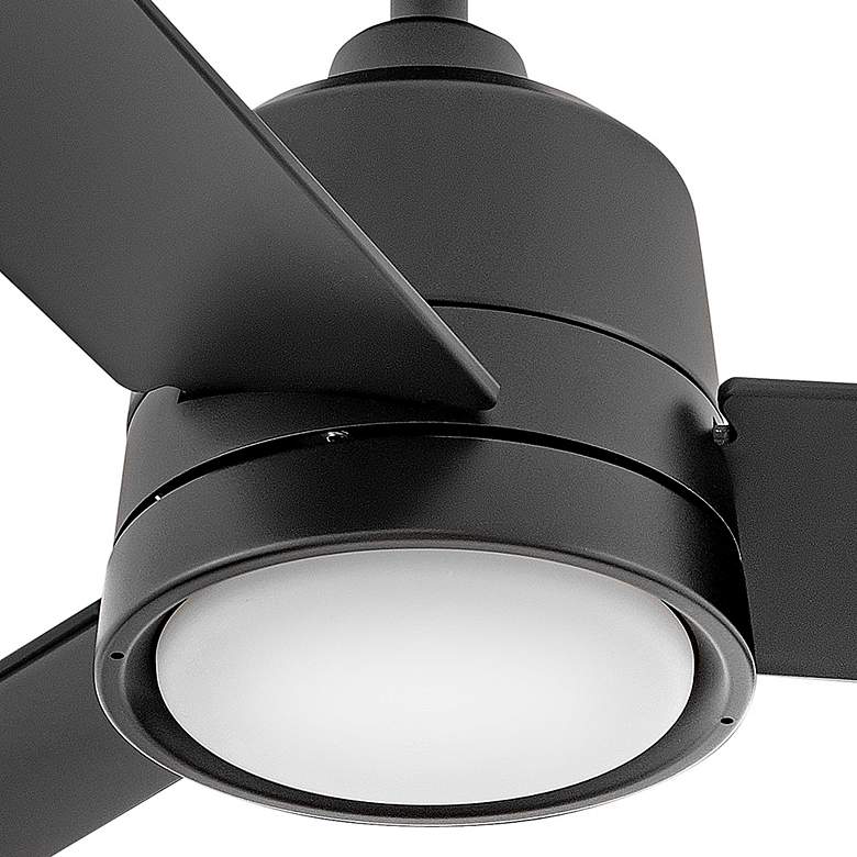 Image 4 36" Hinkley Chet Matte Black Wet Rated LED Ceiling Fan with Remote more views