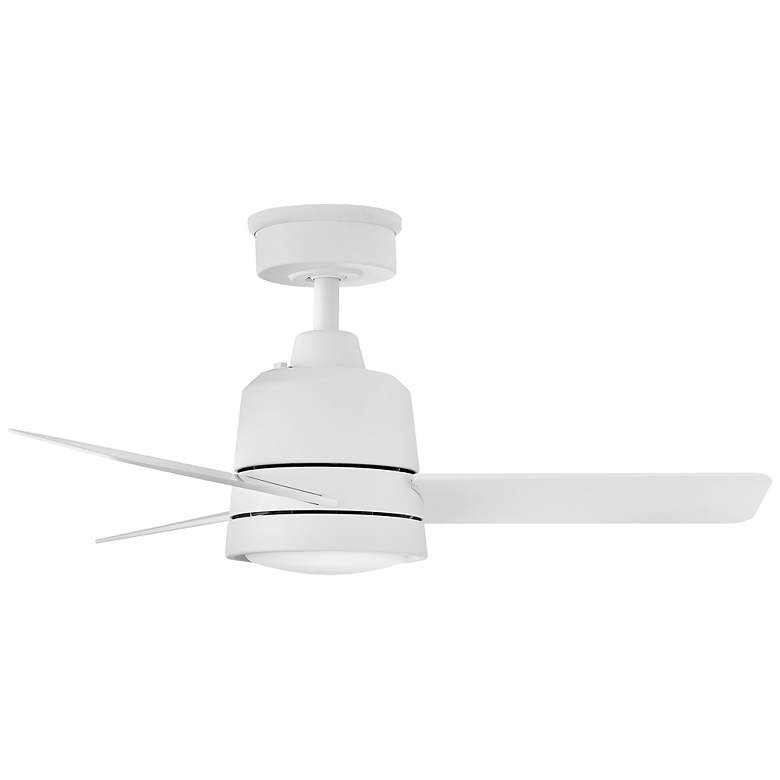 Image 4 36" Hinkley Chet Matte White LED Remote Ceiling Fan more views