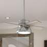 1_36" Hunter Loki Brushed Nickel Ceiling Fan with LED Light Kit