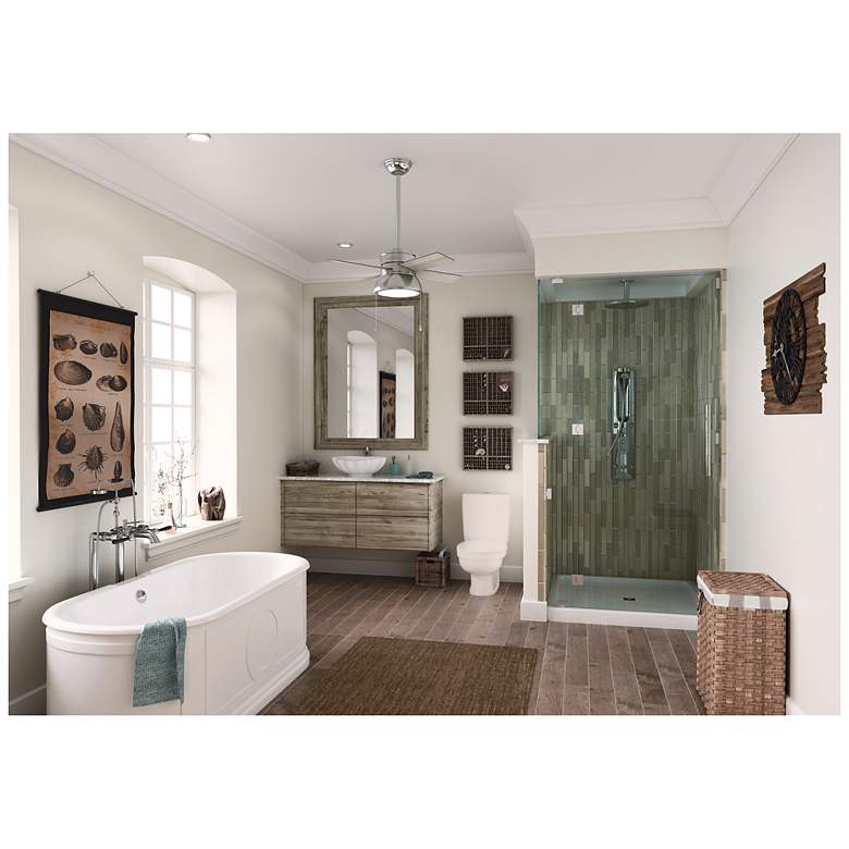 Image 6 36" Hunter Loki Brushed Nickel Ceiling Fan with LED Light Kit more views