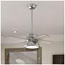 7_36" Hunter Loki Brushed Nickel Ceiling Fan with LED Light Kit more views