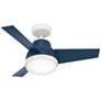 Thumbnail2 of 36" Hunter Valda Indigo Blue LED Ceiling Fan with Remote