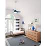3_36" Hunter Valda Indigo Blue LED Ceiling Fan with Remote more views
