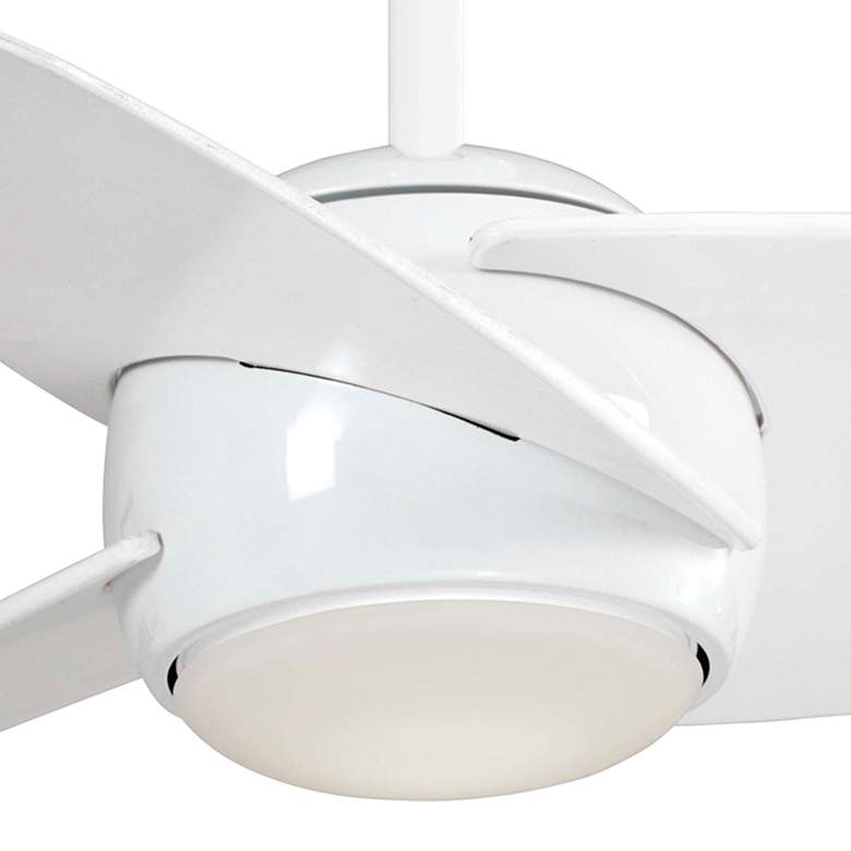 Image 3 36" Minka Aire Slant White Modern LED Ceiling Fan with Remote Control more views