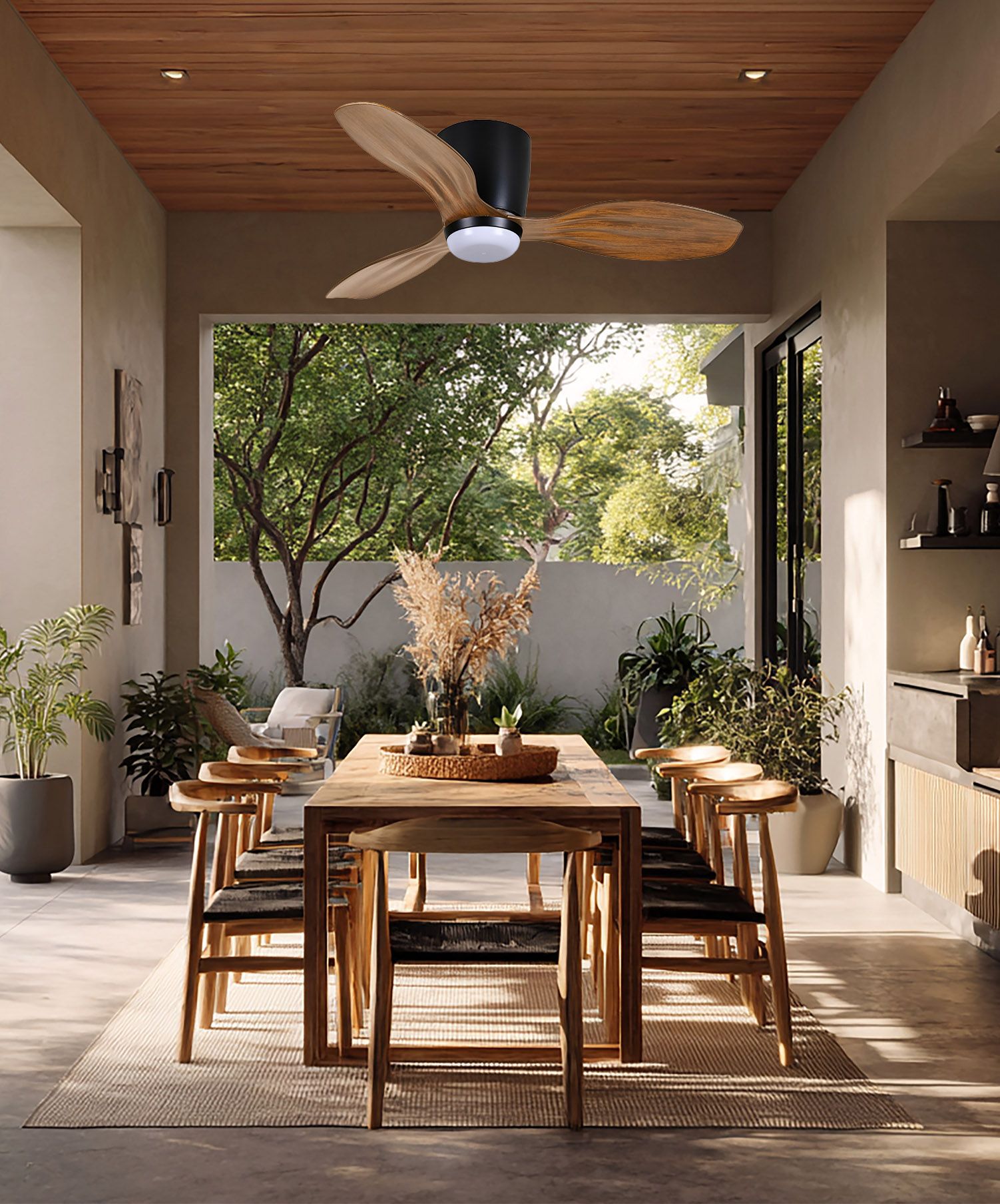 Image 5 36" Minka Aire Ventiara LED Coal Black 3-Blade Ceiling Fan more views