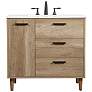2_36 Inch Single Bathroom Vanity In Natural Oak