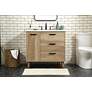 3_36 Inch Single Bathroom Vanity In Natural Oak more views