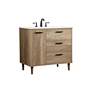 5_36 Inch Single Bathroom Vanity In Natural Oak more views