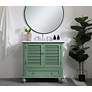 Thumbnail3 of 36 Inch Single Bathroom Vanity In Vintage Mint more views