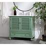 Thumbnail4 of 36 Inch Single Bathroom Vanity In Vintage Mint more views