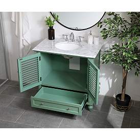Image5 of 36 Inch Single Bathroom Vanity In Vintage Mint more views