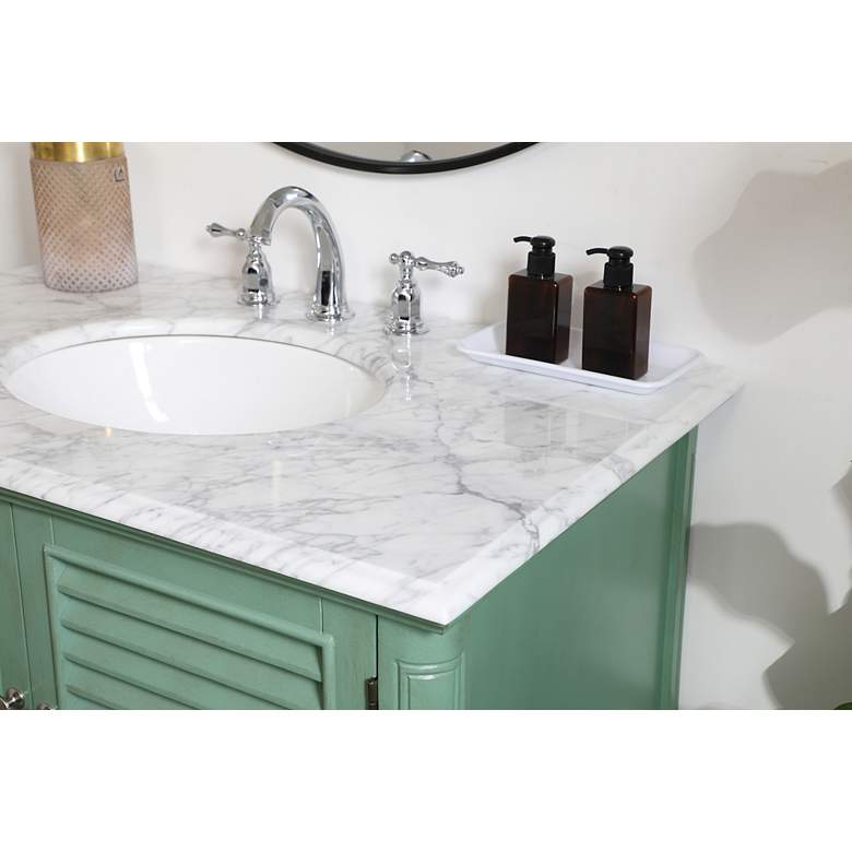 Image 6 36 Inch Single Bathroom Vanity In Vintage Mint more views