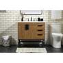 Thumbnail3 of 36 Inch Single Bathroom Vanity In Walnut Brown more views