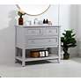 3_36 Inch Single Bathroom Vanity Set In Grey more views