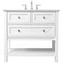 2_36 Inch Single Bathroom Vanity Set In White