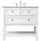 36 Inch Single Bathroom Vanity Set In White