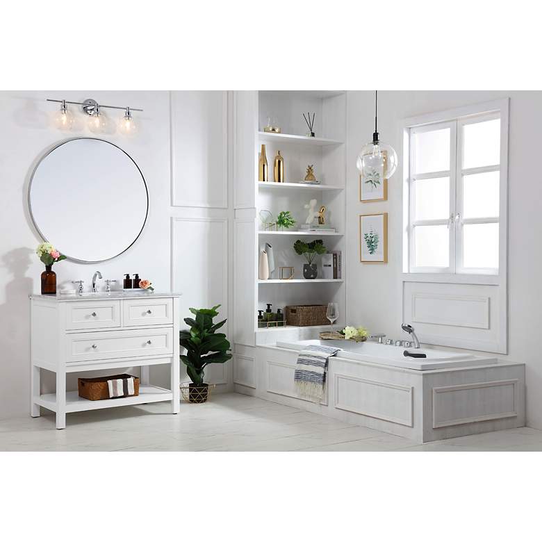Image 5 36 Inch Single Bathroom Vanity Set In White more views