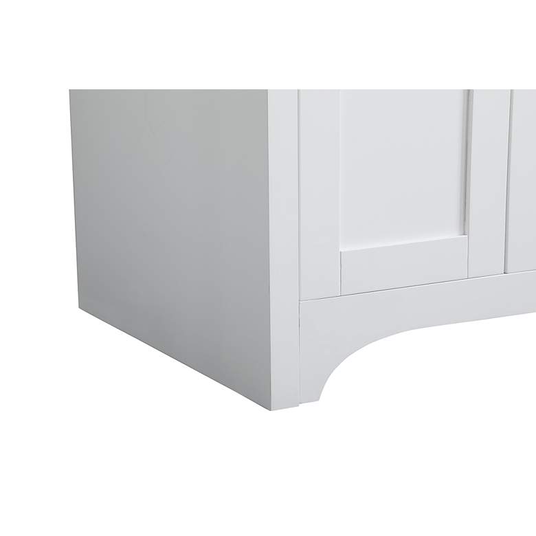 Image 7 36-Inch White Single Sink Bathroom Vanity With White Calacatta Quartz Top more views