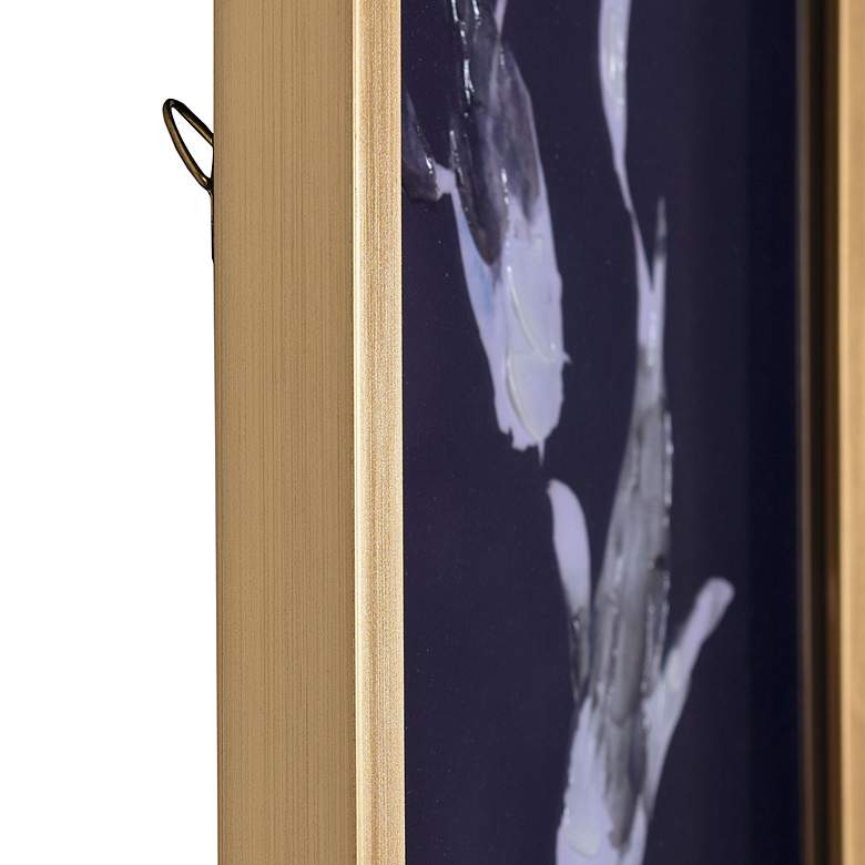 Image 5 36"H x 12"W Koi Fish Gold Framed Printed Wall Art - Set of 2 more views