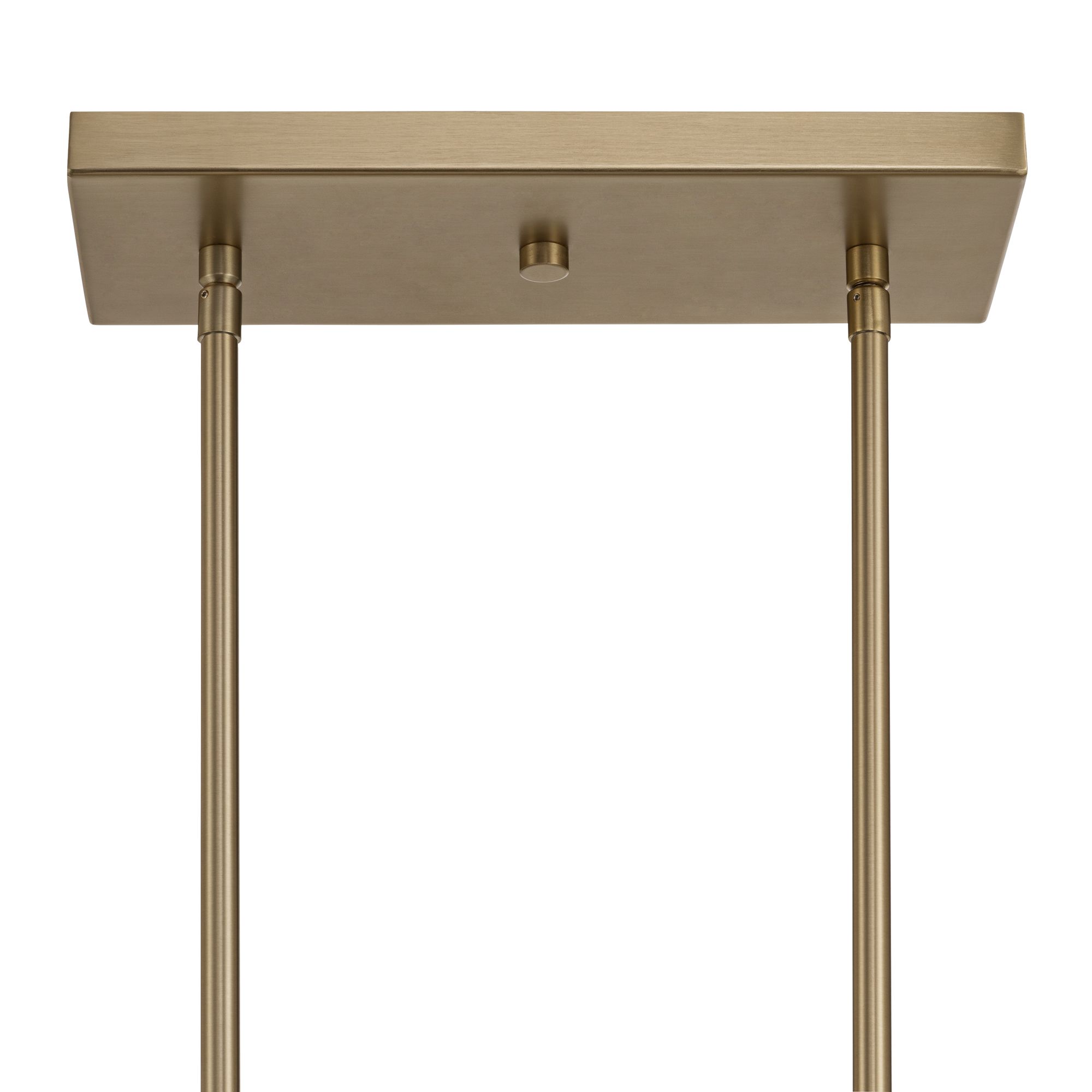 Image 7 36"W 4Lt Brass Glass Island more views