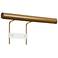 36"W Gold Round Profile Standard Mount 3000K Plugin LED Art Light