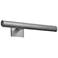 36"W Satin Nickel Round Profile Square Canopy 3500K LED Art Light