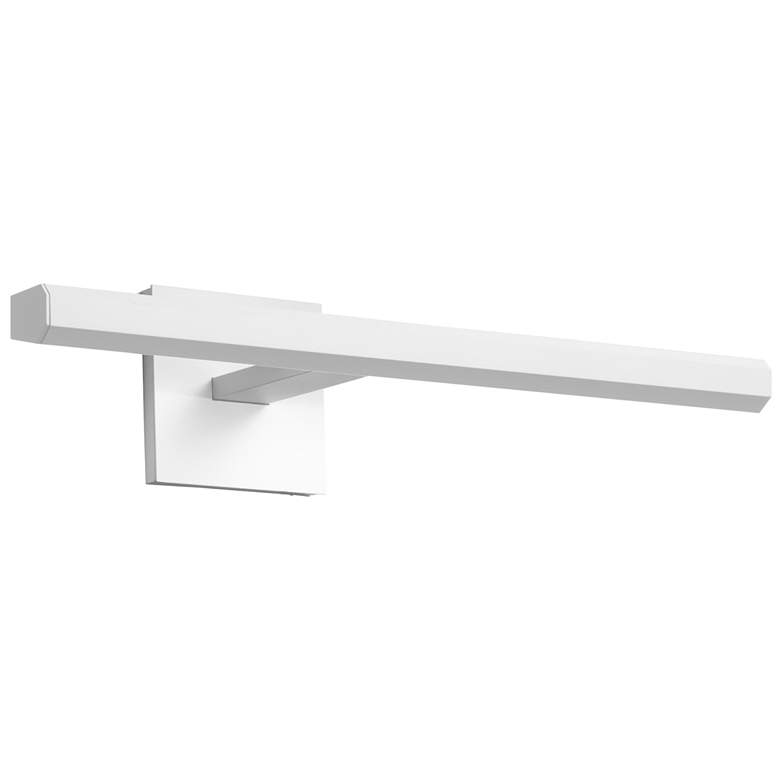 Image 1 36"W White Low Profile Square Canopy 3000K 120V Dimmable LED Art Light