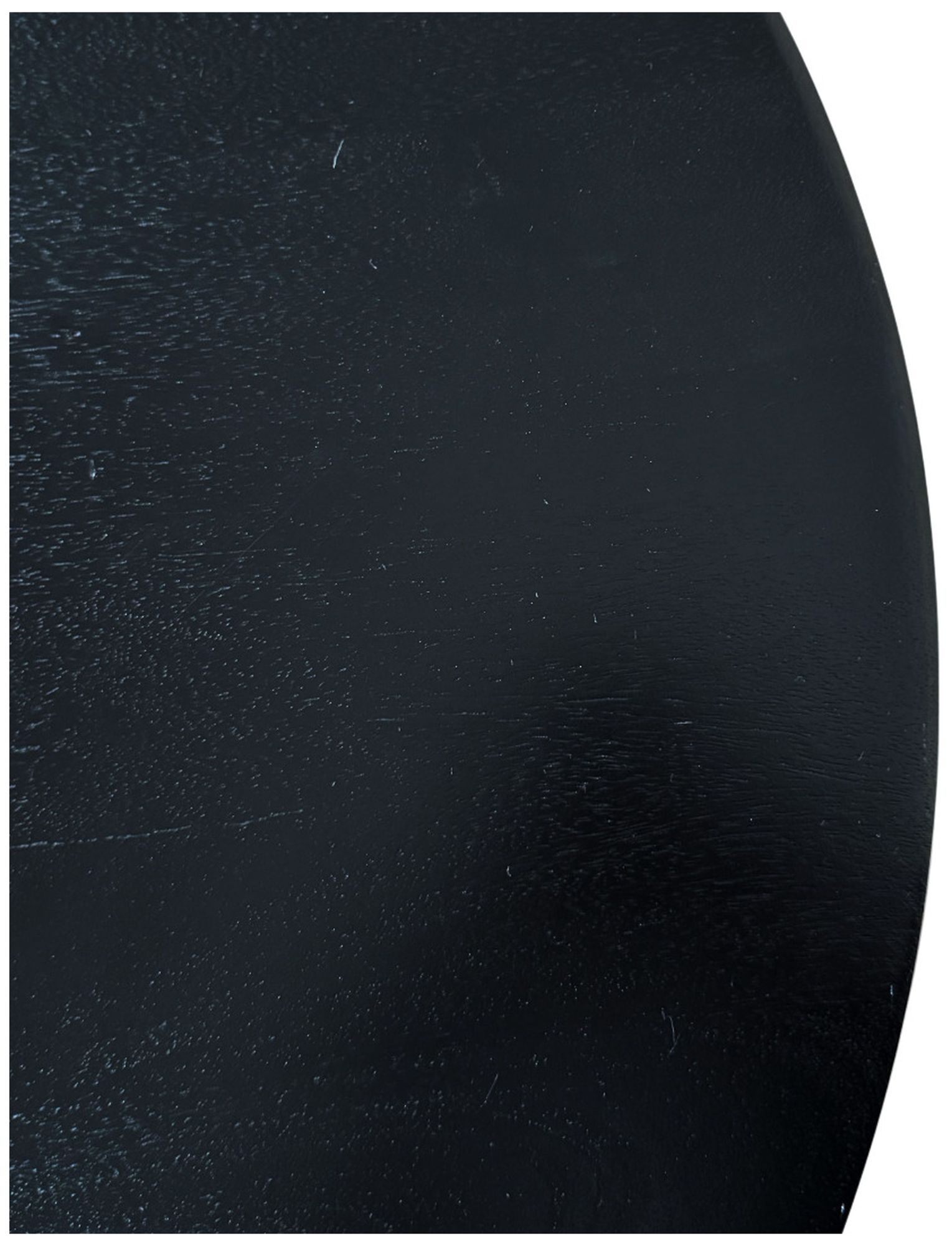 Image 5 36" Round Groove Dining Table, Black/Brass more views