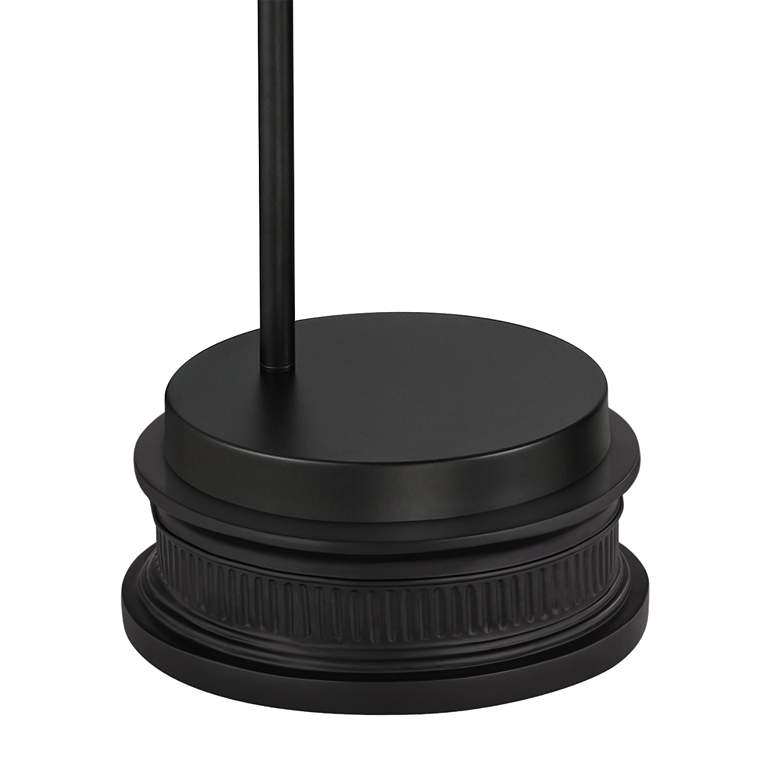 Image 3 360 Lighitng Cora 76 1/2" Modern Black Arc Floor Lamp with Black Riser more views