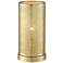 360 Lighting 11" High Hamilton Gold Mesh Cylinder Accent Table Lamp