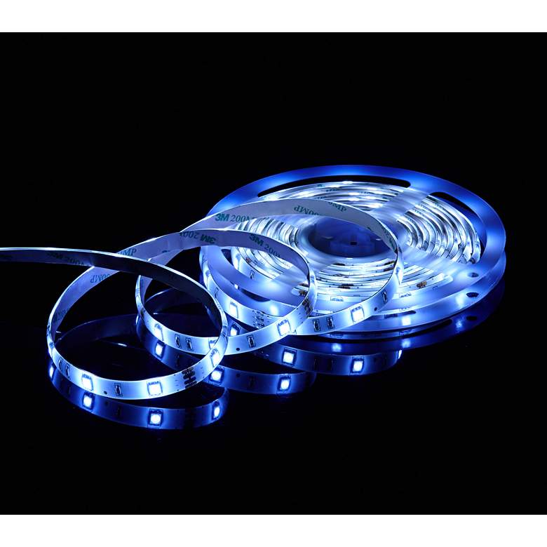 Image 3 360 Lighting 16.4-Foot Long Cuttable Connectable White LED Tape Light more views