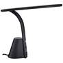 360 Lighting 18" Outlet USB LED Lamp with Touch Dimmer