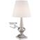 360 Lighting 19" High Brushed Nickel Finish Touch On-Off Table Lamp