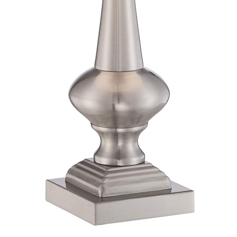Image 5 360 Lighting 19" High Brushed Nickel Finish Touch On-Off Table Lamp more views