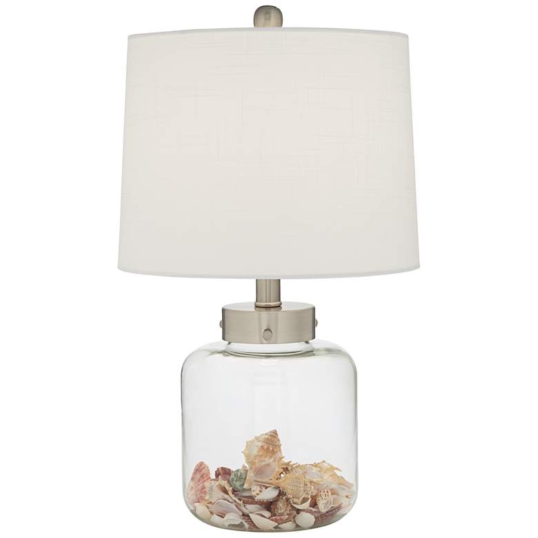 Image 2 360 Lighting 20 1/2" Clear Glass Fillable Accent Lamp with Dimmer