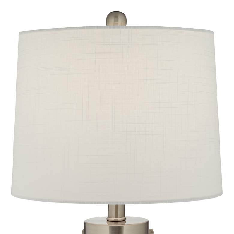 Image 4 360 Lighting 20 1/2" Fillable Glass Canister Accent Lamp with Shells more views
