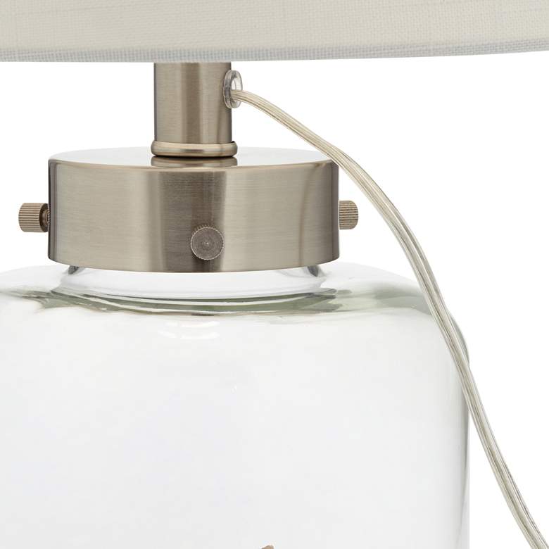 Image 5 360 Lighting 20 1/2" Fillable Glass Canister Accent Lamp with Shells more views