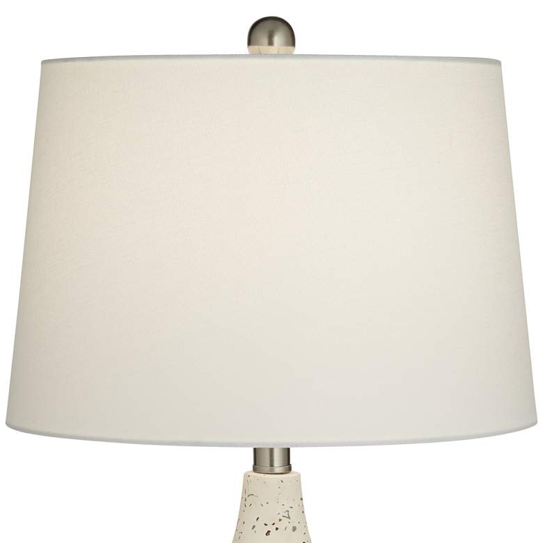 Image 4 360 Lighting 23 1/2" High Modern Ivory Terrazzo Marble Table Lamp more views