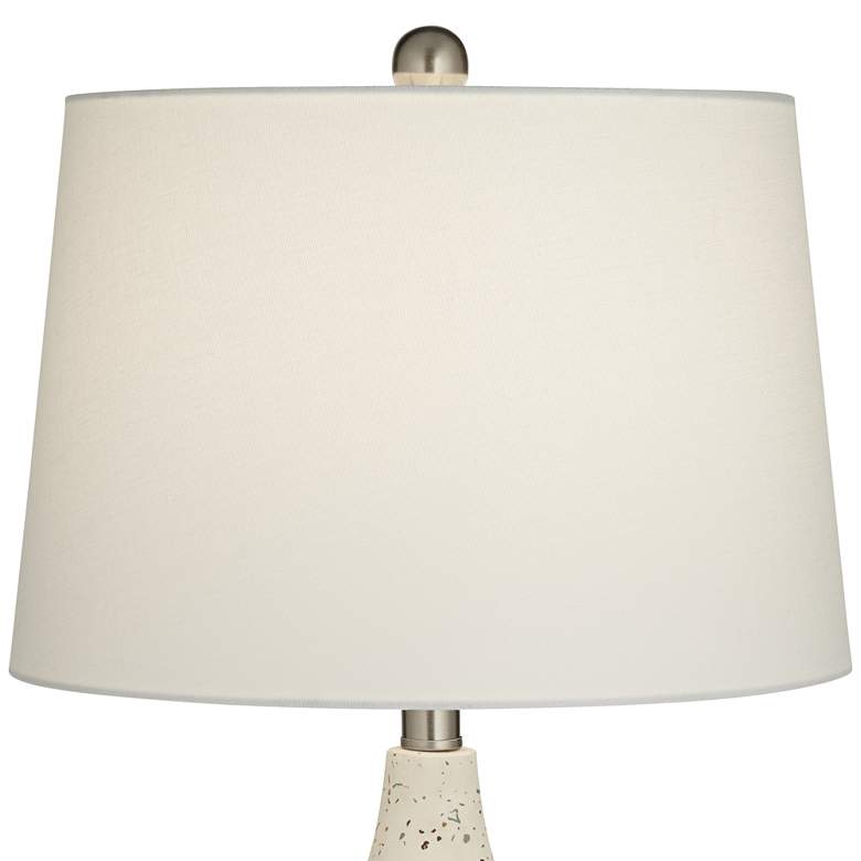 Image 5 360 Lighting 23 1/2" High Modern Ivory Terrazzo Marble Table Lamp more views