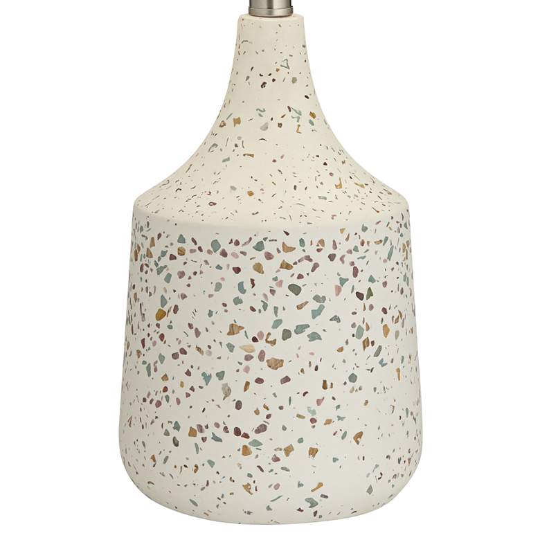 Image 7 360 Lighting 23 1/2" High Modern Ivory Terrazzo Marble Table Lamp more views