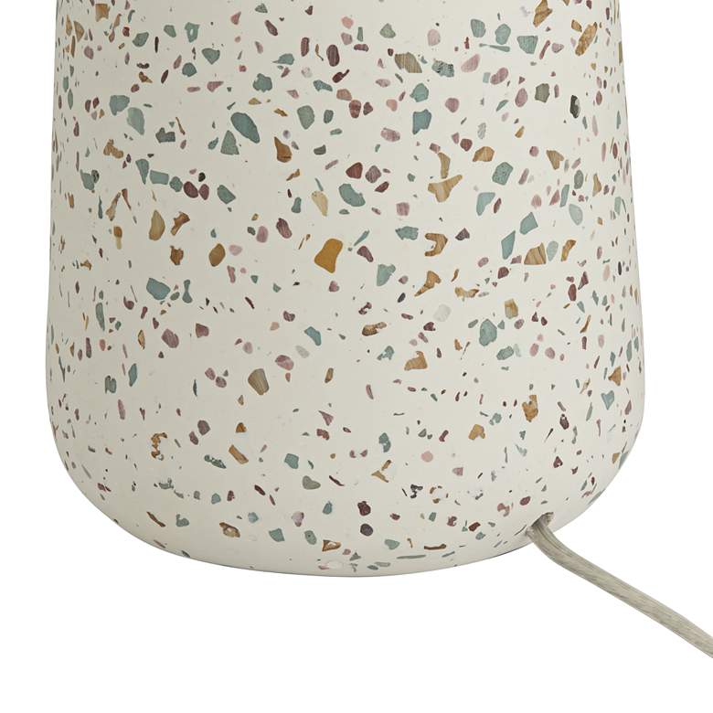 Image 7 360 Lighting 23 1/2 inch High Modern Ivory Terrazzo Marble Table Lamp more views