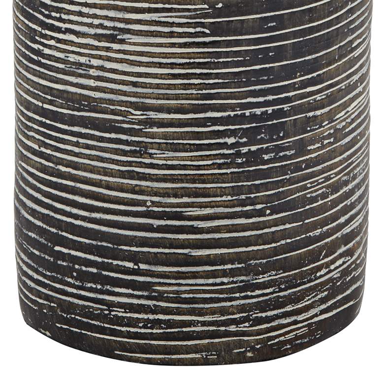 Image 5 360 Lighting 24" Modern Rustic Black Finish Table Lamps Set of 2 more views