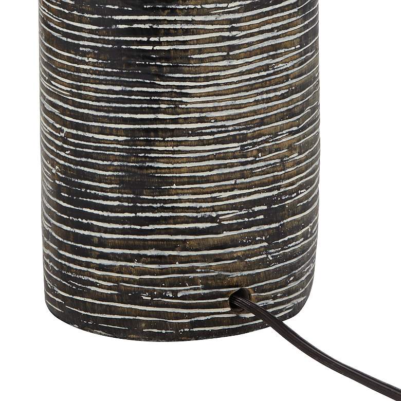 Image 6 360 Lighting 24" Modern Rustic Black Finish Table Lamps Set of 2 more views