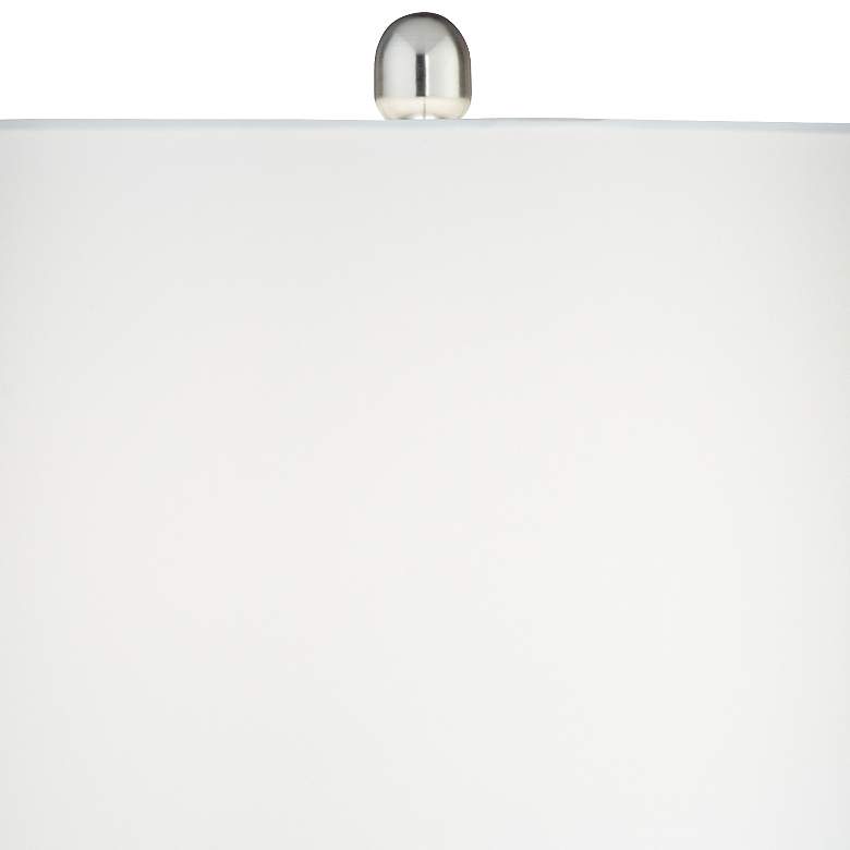 Image 2 360 Lighting 25 1/4" White Lamps Set of 2 with Square Riser and Dimmer more views