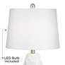 3_360 Lighting 25 1/4" White Lamps Set of 2 with Square Riser and Dimmer more views