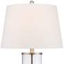 4_360 Lighting 26" Glass and Steel Cylinder Fillable Table Lamp Set of 2 more views