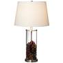 6_360 Lighting 26" Glass and Steel Cylinder Fillable Table Lamp Set of 2 more views