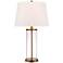 360 Lighting 26" Gold and Glass Cylinder Modern Fillable Table Lamp