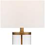 360 Lighting 26" Gold and Glass Cylinder Modern Fillable Table Lamp in scene
