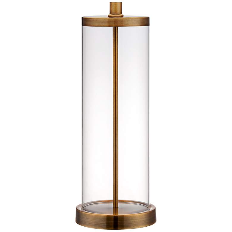 Image 5 360 Lighting 26" Gold and Glass Cylinder Modern Fillable Table Lamp more views